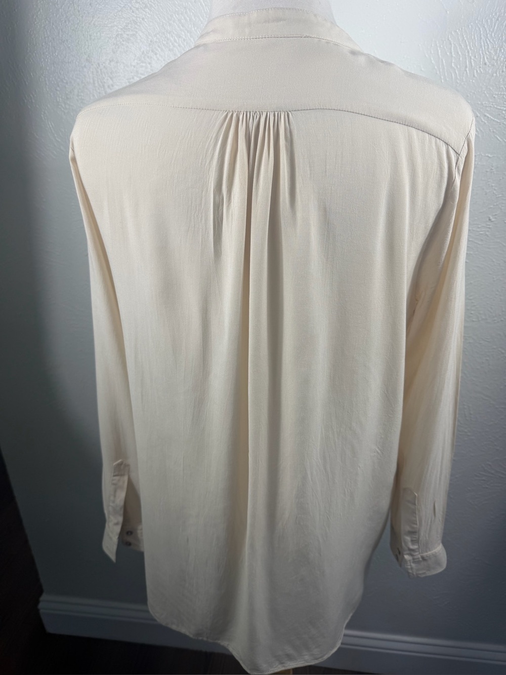 Chocolate Women’s Ivory Cream Cotton Tunic Blouse Size 44 - Picture 3 of 7